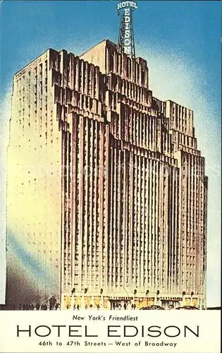 New York City Hotel Edison / New York /