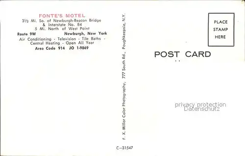 Newburgh New York Fonte`s Motel Kat. Newburgh