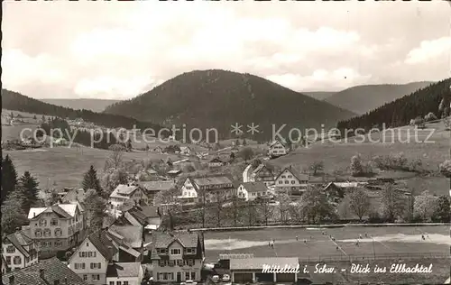 Mitteltal Schwarzwald Blick ins Elbachtal Kat. Baiersbronn