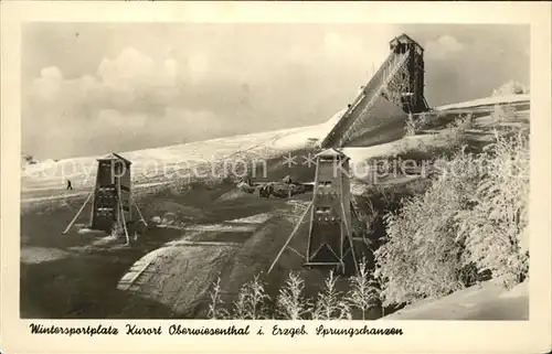 Oberwiesenthal Erzgebirge Spungschanze Kat. Oberwiesenthal