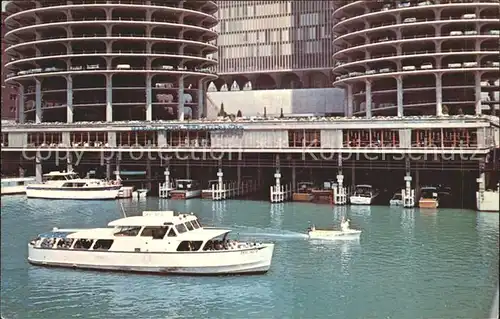 Chicago Illinois Motorboote Parkhaus Kat. Chicago