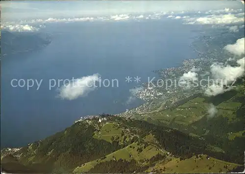 Rochers de Naye Vue depuis le sommet sur Caux m
Montreux Vevey et le Lac Leman Kat. Rochers de Naye