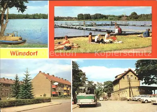 Wuensdorf Wuensdorfer See Badestrand AWG Bahnhof Kat. Zossen