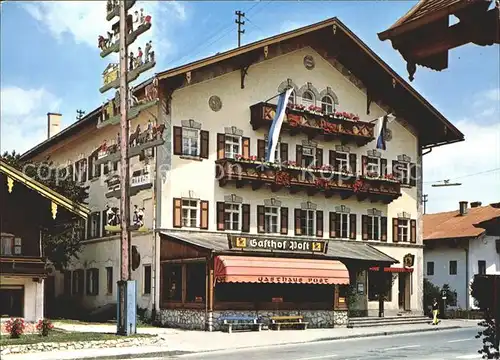 Grassau Chiemgau Gasthaus Hotel zur Post Kat. Grassau