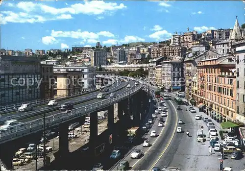 Genova Genua Liguria La Sopraelevata Via Gramsci Kat. Genova