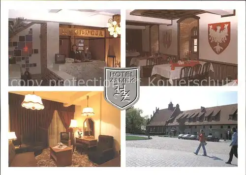 Malbork Hotel Zamek Gastraum Zimmer Rezeption Kat. Marienburg Westpreussen