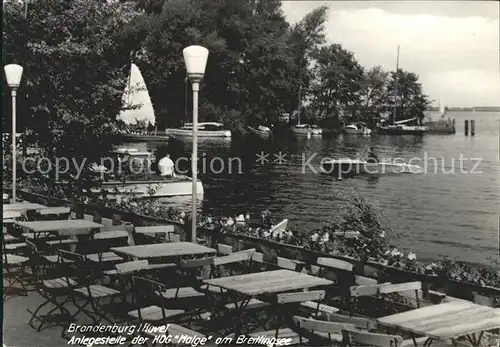 Brandenburg Havel Anlegestelle der HOG Malge am Breitlingsee Kat. Brandenburg