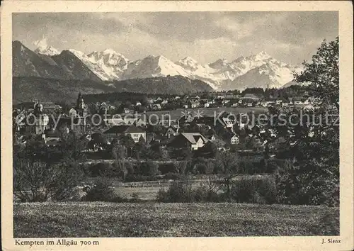 Kempten Allgaeu mit Alpenpanorama Kat. Kempten (Allgaeu)