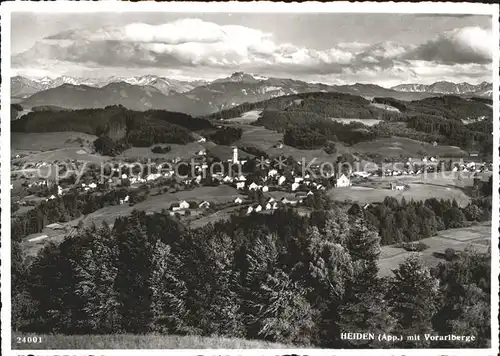Heiden AR mit Vorarlberge Panorama Kat. Heiden