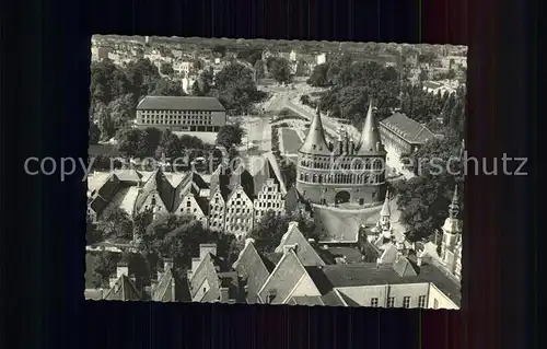 Luebeck Holstentor und Salzspeicher Kat. Luebeck