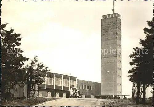 Fichtelberg Oberwiesenthal Fichtelberghaus mit Aussichtsturm Kat. Oberwiesenthal