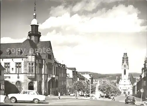 Adorf Vogtland Thaelmannplatz Kirche Kat. Adorf