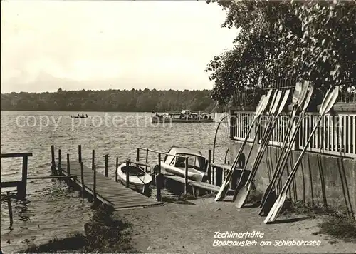 Zechlinerhuette Bootsverleih am Schlabornsee Kat. Rheinsberg