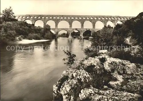 Nimes Pont du Gard Roemische Wasserleitung Kat. Nimes