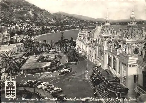 Monte Carlo Principaute de Monaco Le Casino et le Cafe de Paris Kat. Monte Carlo