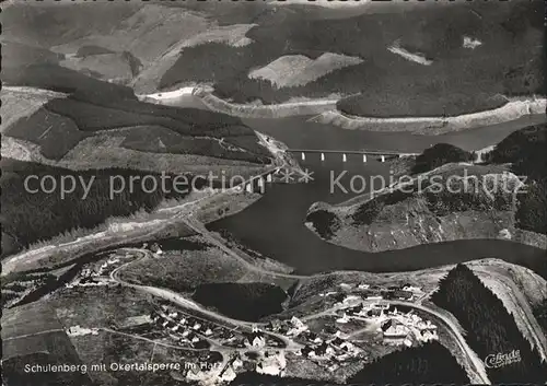 Schulenberg Oberharz mit Okertalsperre Fliegeraufnahme Kat. Schulenberg im Oberharz