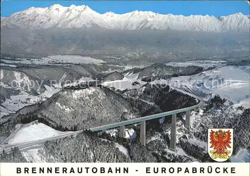 Innsbruck Brennerautobahn Europabruecke Fliegeraufnahme Kat. Innsbruck