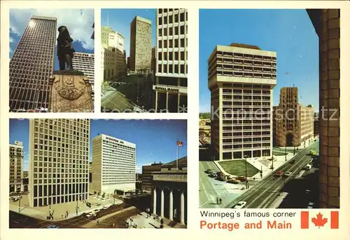 Winnipeg Portage Main famous corner Kat. Winnipeg