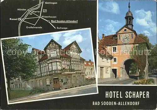 Bad Sooden Allendorf Hotel Schaper Restaurant Faesschen Kat. Bad Sooden Allendorf