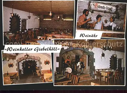Weinaehr Rheinische Stimmung Weinkeller Giebelhoell Kat. Weinaehr