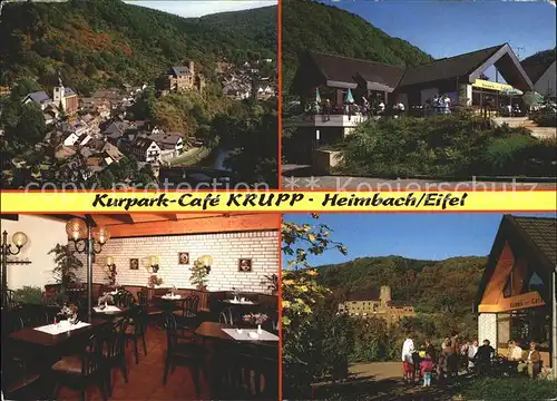 Heimbach Eifel Kurpark Cafe Krupp Kat. Heimbach