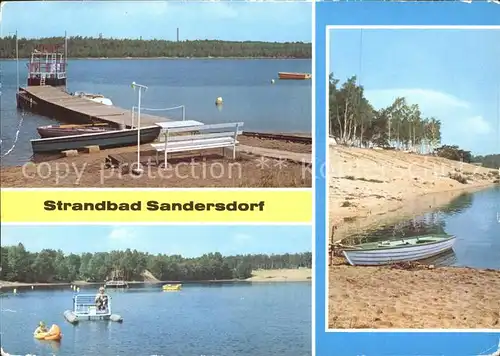 Sandersdorf Sachsen Anhalt Strandbad Boote  Kat. Sandersdorf Sachsen Anhalt