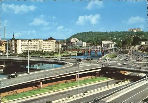 Saarbruecken Stadtautobahn Kat. Saarbruecken