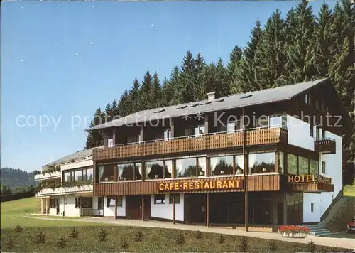 Schoenwald Schwarzwald Hotel Baeuerle Cafe Restaurant  Kat. Schoenwald im Schwarzwald