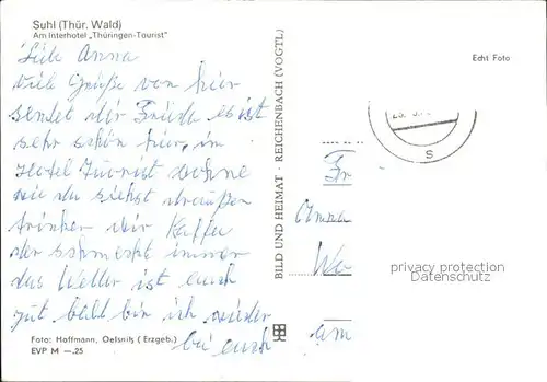 Suhl Thueringer Wald Interhotel Thueringen Tourist Kat. Suhl