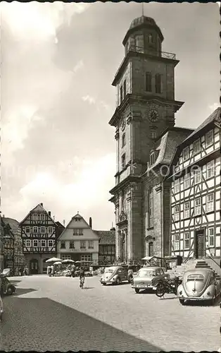 Lauterbach Hessen Marktplatz Stadtkirche Kat. Lauterbach (Hessen)