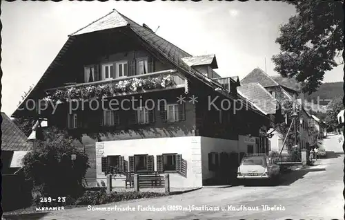 Fischbach Steiermark Gasthaus Kaufhaus Ubeleis Kat. Fischbach