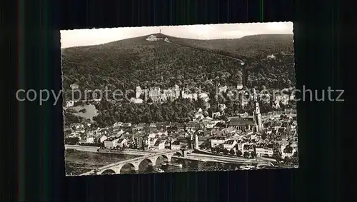 Heidelberg Neckar Bergbahn zum Koenigsstuhl Kat. Heidelberg