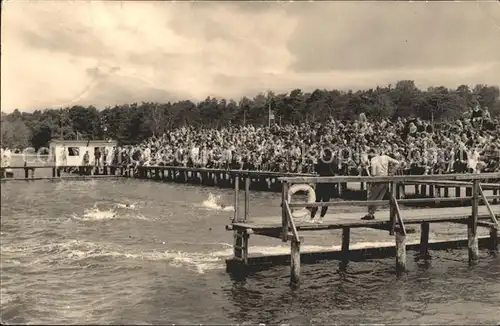 Arendsee Altmark Tribuene Strandbad Kat. Arendsee