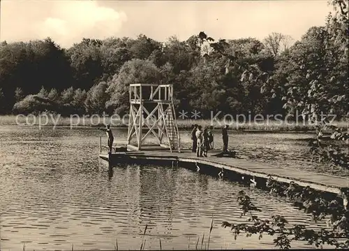 Boitzenburg Uckermarkt Badesteg am Kuechensee Kat. Boitzenburger Land