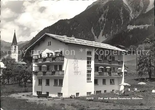 Gaschurn Vorarlberg Diaet Kneipp Sanatorium  Kat. Gaschurn