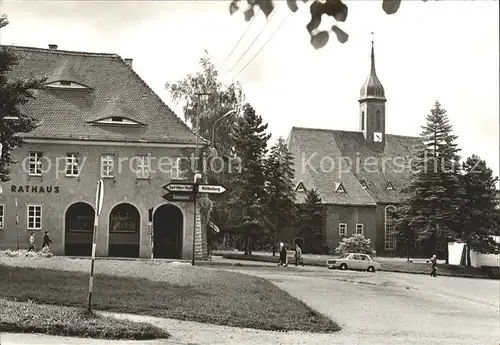 Limbach Oberfrohna Rathaus Kirche Kat. Limbach Oberfrohna