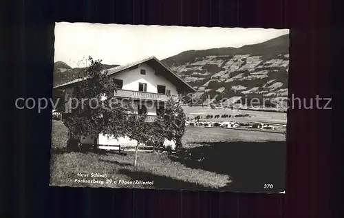 Fuegen Haus Schiestl Pankrazberg Kat. Fuegen Zillertal