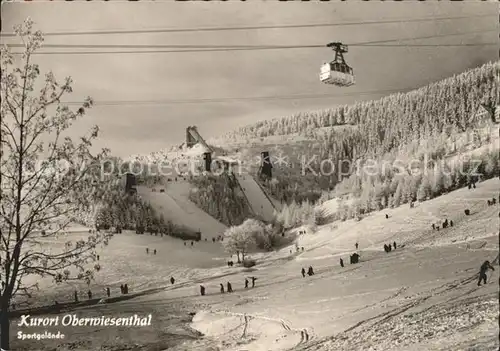 Oberwiesenthal Erzgebirge Sportgelaende Luftseilbahn Kat. Oberwiesenthal