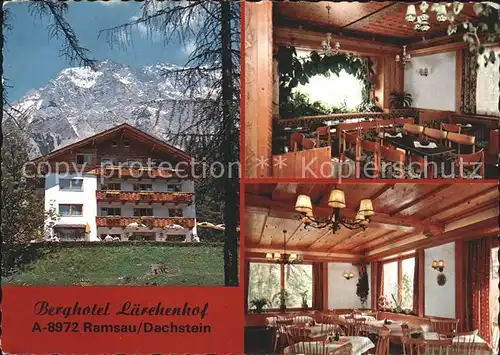 Ramsau Dachstein Steiermark Berghotel Laerchenhof Kat. Ramsau am Dachstein