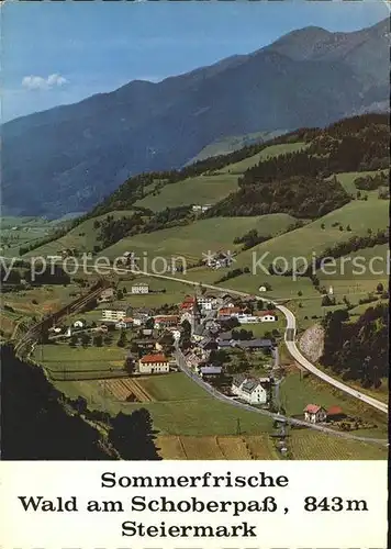 Wald Schoberpass Fliegeraufnahme Kat. Wald am Schoberpass