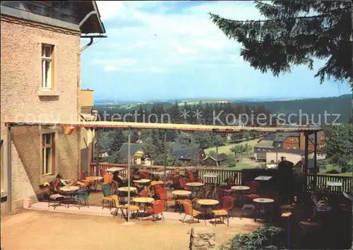 Baerenburg Sachsen Restaurant Terrasse Kat. Altenberg