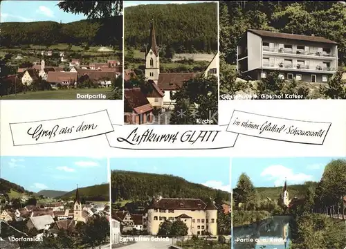 Glatt Gasthaus Pension Kaiser Schloss Kat. Sulz am Neckar