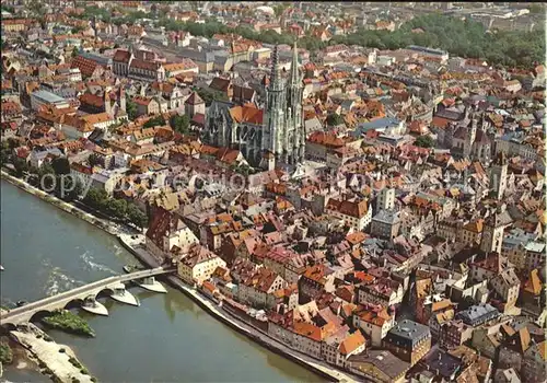Regensburg Fliegeraufnahme Kat. Regensburg