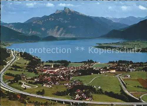 Mondsee Salzkammergut Schafberg Autobahn Salzburg Wien Kat. Mondsee