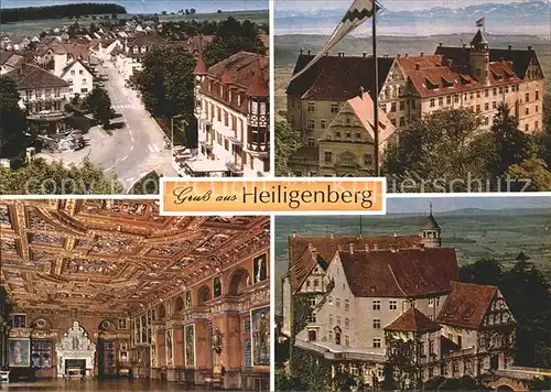 Heiligenberg Baden Teilansicht Fuerstl Schloss Schweizer Alpen Rittersaal Schloss  Kat. Heiligenberg