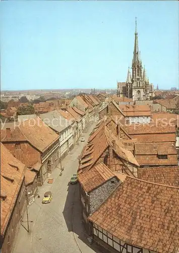 Muehlhausen Thueringen Thomas Muentzer Stadt Blick vom Rabenturm Kat. Muehlhausen Thueringen