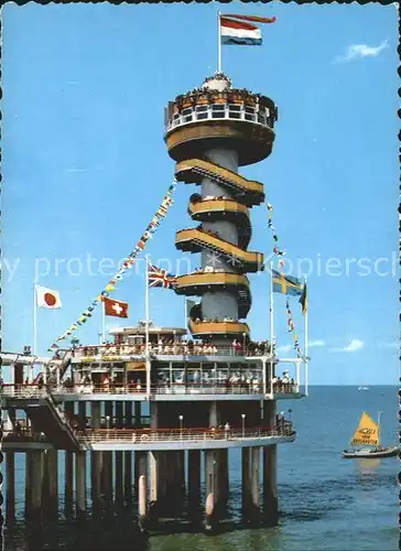 Scheveningen Uitkijktoren Pier Kat. Scheveningen