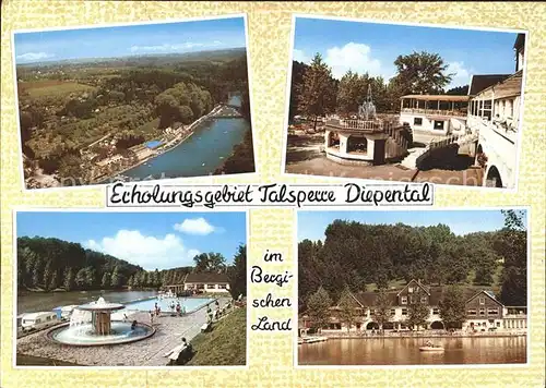 Leichlingen Rheinland Erholungsgebiet Talsperre Diepental  Kat. Leichlingen (Rheinland)