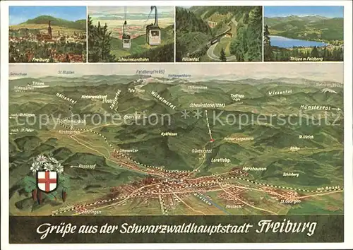 Freiburg Breisgau Schauinsland Hoellental Titisee Feldberg Kat. Freiburg im Breisgau