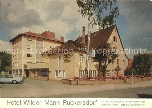 Rueckersdorf Hotel Wilder Mann  Kat. Rueckersdorf